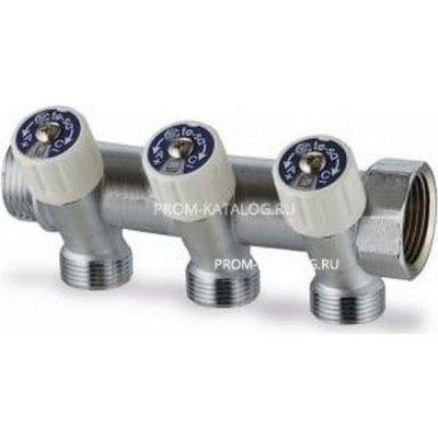 Сантехнический коллектор 1"х3/4"х4 TE-SA 203TG50-065-04