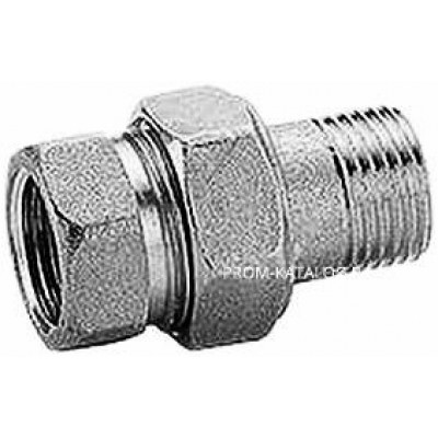 Сгон прямой Giacomini R18 - 3/4" (ВР/НР, для стальной трубы, хромированный)