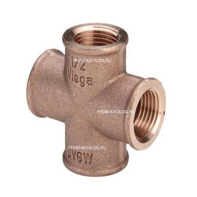 Крестовина Viega 3180 - 3/4" (резьбовая, бронза без покрытия)