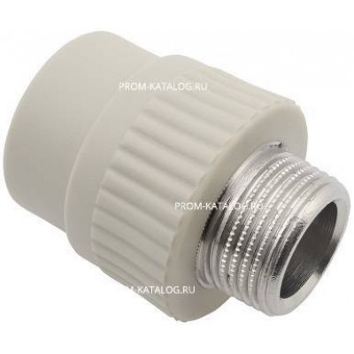 Переход на наружную резьбу FV-Plast - 20 x 1/2" (для полипропиленовых труб, цвет серый)