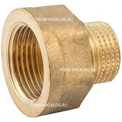Переход с наружной на внутреннюю резьбу ELSEN METALIT EBF20 - 1/2" x 1" (латунь без покрытия)