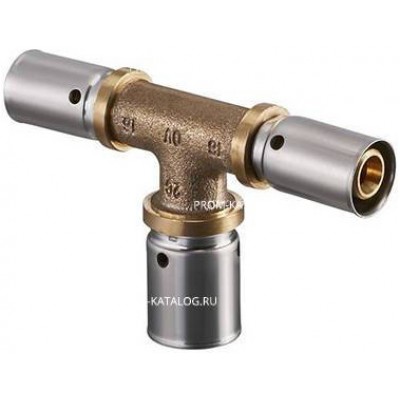 Тройник переходной Oventrop Cofit P - 26x3.0 x 32x3.0 x 26x3.0 (прессовой, бронза)
