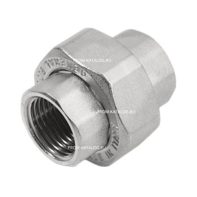 Соединение быстроразъемое (американка) латунное STOUT - 3/4" (ВР, никелированные)