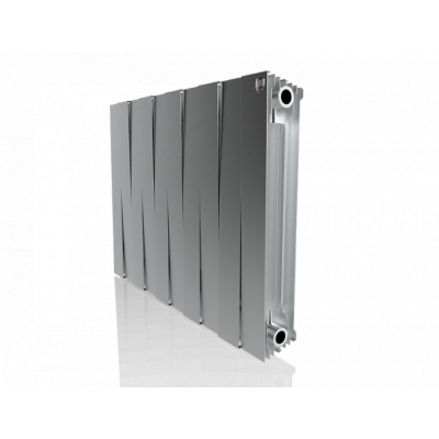 Биметаллический радиатор Royal Thermo Pianoforte 500 VD 10 секц. Silver Satin