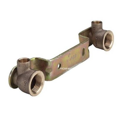 Водорозетка двойная Viega R4 94476.0 - 15 x 1/2" (рельефная планка)