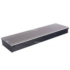 Конвектор внутрипольный STOUT - SCN 80x240x3000 мм (решетка роликовая, анодированный алюминий)