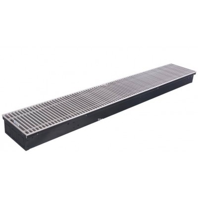 Конвектор внутрипольный STOUT - SCN 80x240x1000 мм (решетка роликовая, анодированный алюминий)