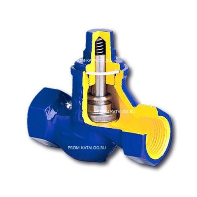 Клапан обратный подьемный Zetkama 277A - 3/8" (ВР, PN16, Tmax 200°C, исполнение №31)
