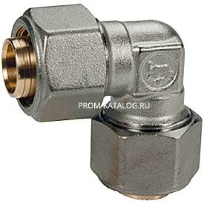 Отвод 90° Giacomini R561AM - 26x3.0 (для труб GIACOTHERM, GIACOFLEX и многослойных, хромированный)