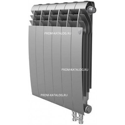 Радиатор биметаллический секционный Royal Thermo Biliner 500 VR Silver Satin - 6 секций