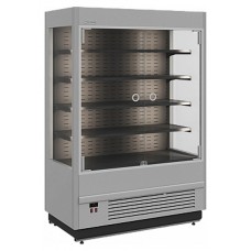 Горка холодильная Carboma FC20-08 VM 1,0-1 Light 9006-9005 (фронт X0, распашные двери)