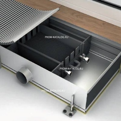 Конвектор внутрипольный Mohlenhoff WLKP - 140x260x4750 мм (с подкл. к вентиляции, двухслойный т/о)