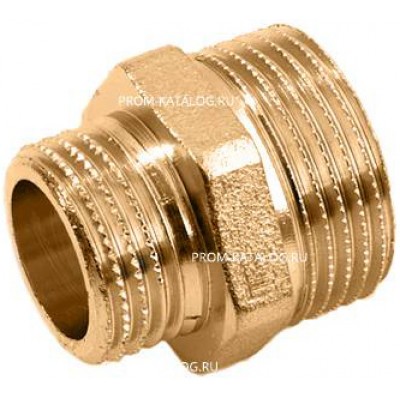 Ниппель латунный резьбовой переходной STOUT - 3/4" x 3/8"