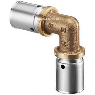 Отвод 90° Oventrop Cofit P - 32x3.0 (прессовой, бронза)
