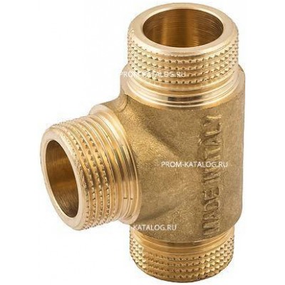 Тройник с наружной резьбой ELSEN METALIT EBF06 - 1/2" (латунь без покрытия)