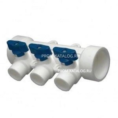 Коллектор Aquapipe PPRC 40-20 с отсекающими кранами 3 вых, MP-У ИС.090940