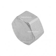 Заглушка латунная с внутренней резьбой STOUT - 1"1/2 (никелированная)
