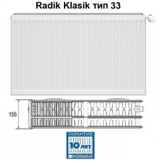 Радиатор панельный профильный KORADO RADIK KLASIK тип 33 - 300x1100 мм