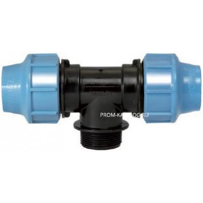 Тройник с переходом на наружную резьбу UNIDELTA 1010 - 32 x 1/2" (винтовой, для труб ПНД)