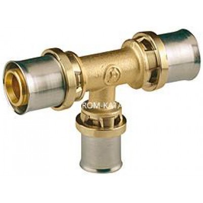 Тройник переходной Giacomini RM151 - 26x3.0 x 20x2.0 x 20x2.0 (прессовой, для металлопластик.труб)