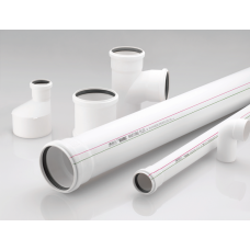 Труба для внутренней канализации REHAU RAUPIANO PLUS - D90x2.2 мм, длина 250 мм (цвет белый)