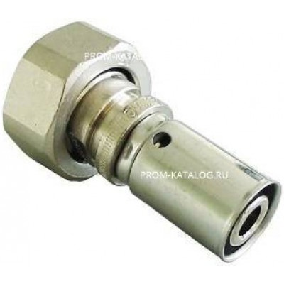 Переход на накидную гайку Oventrop Cofit P - 16x2.0 x 3/4" (прессовой, бронза никелированная)
