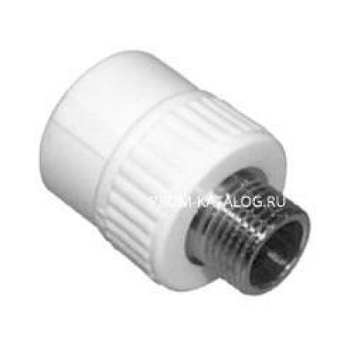 Переход на наружную резьбу KALDE - 32 x 3/4" (для полипропиленовых труб, цвет белый)