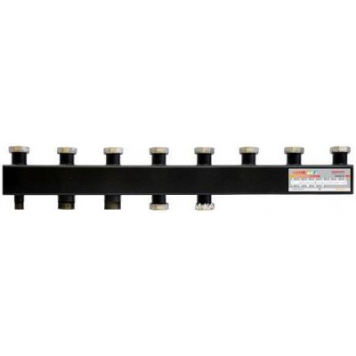 Коллектор котельной разводки WARME WKS85 - 1"1/2 НР на 4+1 контур 1"1/2 НГ (до 85кВт, черная сталь)