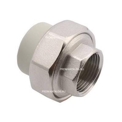 Переход на внутреннюю резьбу разъемный FV-Plast - 32 x 3/4" (для полипропиленовых труб, цвет серый)