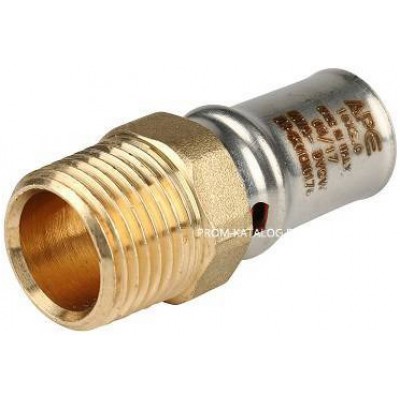Переход на наружную резьбу STOUT - 20 x 1/2" (прессовой, для металлопластиковых труб)