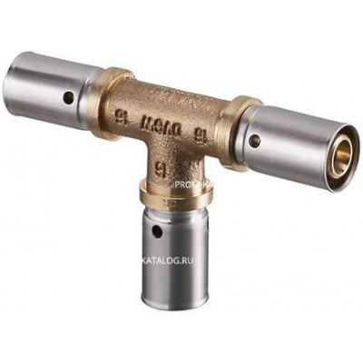 Тройник Oventrop Cofit P - 20x2.5 (прессовой, бронза)