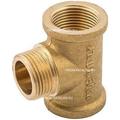 Тройник с внутренней и наружной резьбой ELSEN METALIT EBF08 - 3/4" (латунь без покрытия)