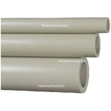 Труба полипропиленовая армированная стекловолокном FV-Plast FASER - 40×6,7 (PN20, штанга 4м, серый)