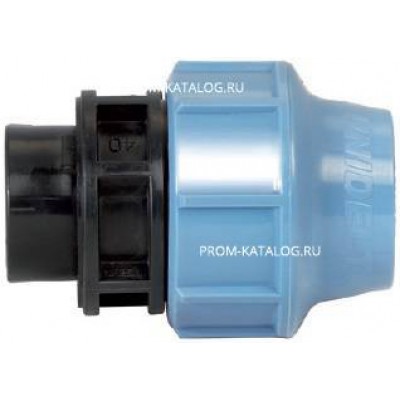 Переход на внутреннюю резьбу UNIDELTA 1004 - 40 x 1"1/4 (винтовой, для труб ПНД, резьба пластиковая)