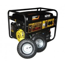 Бензиновый электрогенератор Huter DY6500LX с колесами