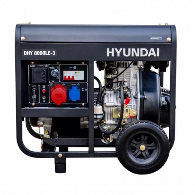Дизельный электрогенератор Hyundai DHY 8000LE-3
