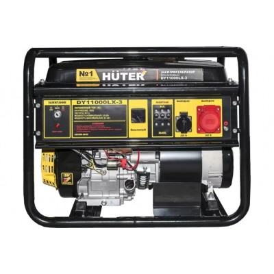 Бензиновый электрогенератор Huter DY11000LX-3