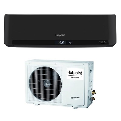 Инверторный кондиционер черного цвета Hotpoint SPIB412HP/2