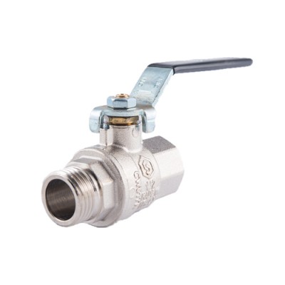 Кран шаровой полнопроходной STOUT - 2 (НР/ВР, PN40, Tmax 150°C, ручка-рычаг черная)
