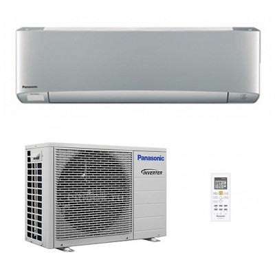 Инверторный кондиционер серебристого цвета Panasonic CS/CU-XZ25TKEW