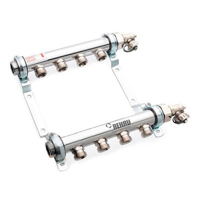 Коллекторная группа нерегулируемые REHAU HLV - 1 (ВР) на 2 контура 3/4EK (НР, евроконус)