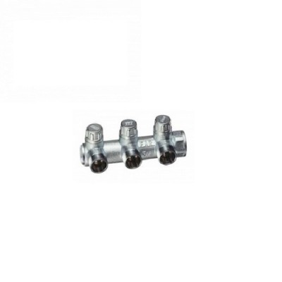 Коллектор запорный концевой FAR MULTIFAR 3901 - 3/4(ВР) на 3 контура М24x19