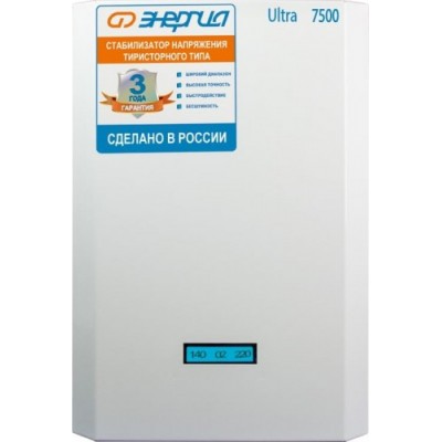 Стабилизатор напряжения однофазный ЭНЕРГИЯ Ultra 7500 [Е0101-0103 ]