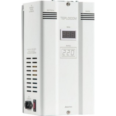 Стабилизатор напряжения однофазный TEPLOCOM ST-1500 INVERTOR для газовых котлов [689]