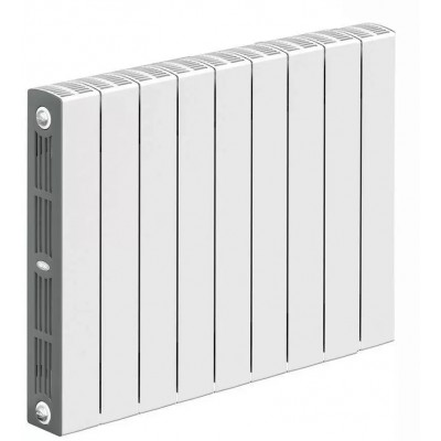 Биметаллический радиатор отопления Royal Thermo PianoForte 300 12 секций Silver Satin VDR