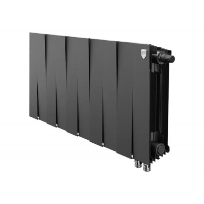 Биметаллический радиатор отопления Royal Thermo PianoForte 300 14 секций Silver Satin
