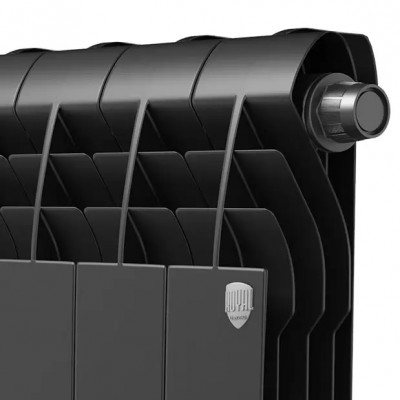 Биметаллический радиатор отопления Royal Thermo PianoForte 300 8 секций Silver Satin VDR