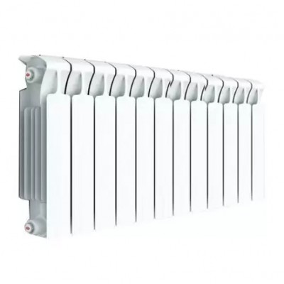 Биметаллический радиатор отопления Royal Thermo PianoForte 200 12 секций Silver Satin VDR