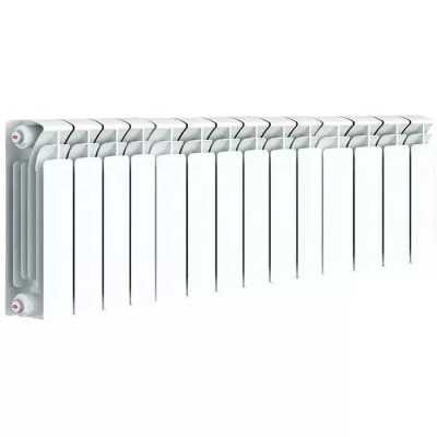 Биметаллический радиатор отопления Royal Thermo PianoForte 200 16 секций Silver Satin VDR