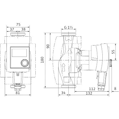 Насосная группа Grundfos Heatmix M25 UPS 80